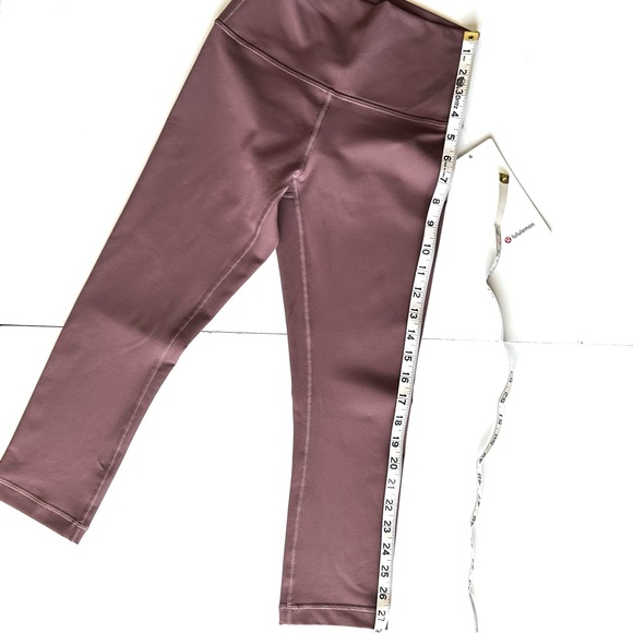 ❣️ LULULEMON Women’s Wunder Under Crop HR Leggings. Mauve/Dark Rose. Size: 4 - Picture 15 of 15